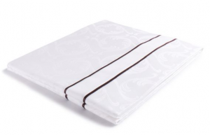 貢緞被套、雙排豎向絲帶①